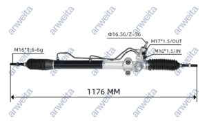 Power Steering Gear Box Assembly LHD for MITSUBISHI MONTERO 2006- V97.V98.V96.V93 4410A139