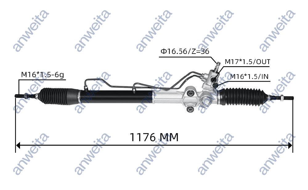 Power Steering Gear Box Assembly LHD for MITSUBISHI MONTERO 2006- V97.V98.V96.V93 4410A139