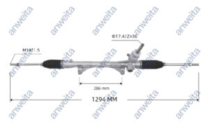 Manual Steering Rack and Pinion Gear RHD for MITSUBISHI OUTLANDER 4410A454