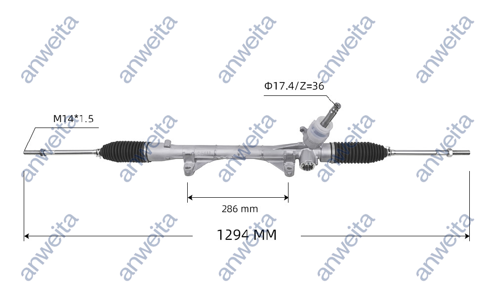 Manual Steering Rack and Pinion Gear RHD for MITSUBISHI OUTLANDER 4410A454