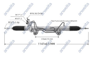 Hydraulic Steering Gear and Rack RHD for MITSUBISHI L200 2015- TRITON 2016- NEW PAJERO SPORT 2016- 4410A604