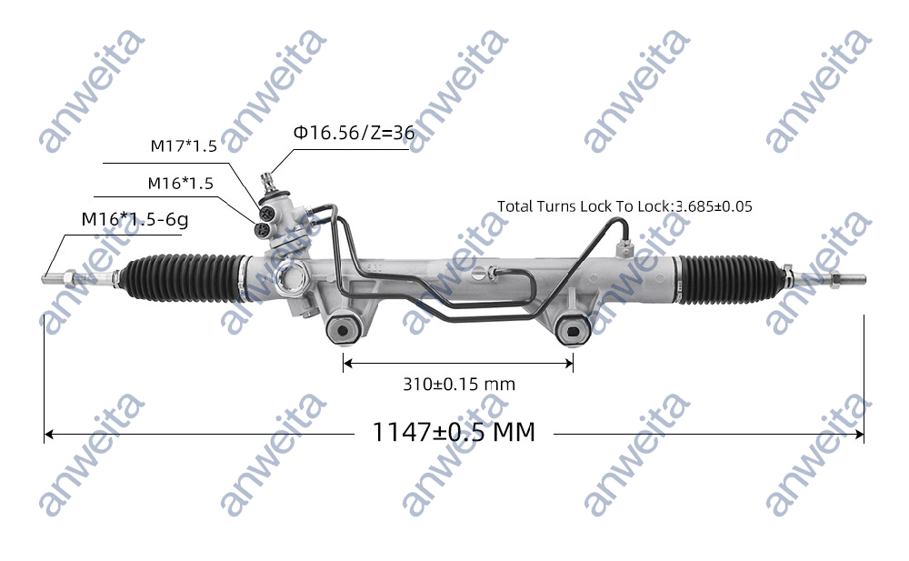 Hydraulic Steering Gear and Rack RHD for MITSUBISHI L200 2015- TRITON 2016- NEW PAJERO SPORT 2016- 4410A604