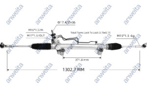 Hydraulic Power Steering Rack and Pinion RHD for Toyota HILUX VIGO 4WD 2005-2015 44200-0K030