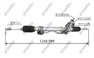 Hydraulic Steering Gear and Rack LHD for TOYOTA PRADO 2700/4000 2002-2010/TOYOTA 4RUNNER 2002-2010/LEXUS GX 470 2002-2009 44200-35061