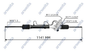 Hydraulic Power Steering Rack and Pinion LHD for TOYOTA RAV-4 2000-2003 44200-42120