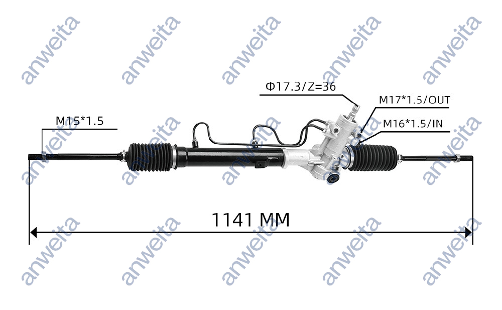 Hydraulic Power Steering Rack and Pinion LHD for TOYOTA RAV-4 2000-2003 44200-42120