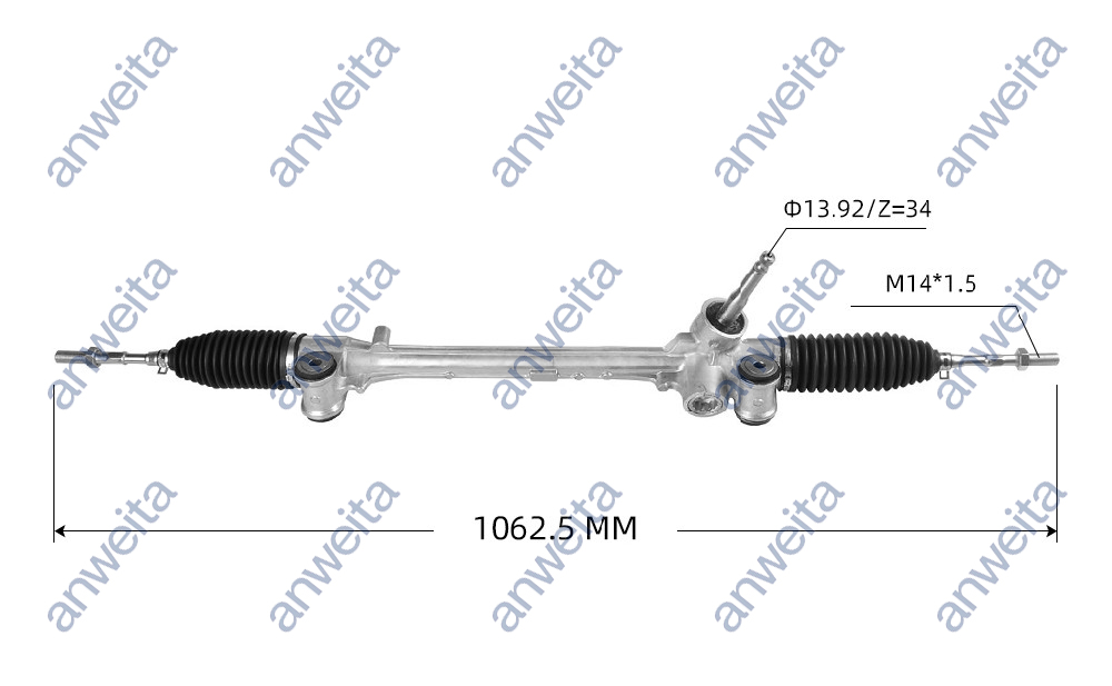 Mechanical Steering Gear Box Assembly RHD for TOYOTA YARIS NCP90 45510-52040