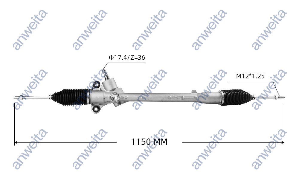 Manual Steering Rack and Pinion RHD for TOYOTA AVANZA 2011- 45510-BZ120
