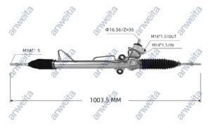 Hydraulic Power Steering Rack and Pinion RHD for MITSUBISHI KUDA MR210503