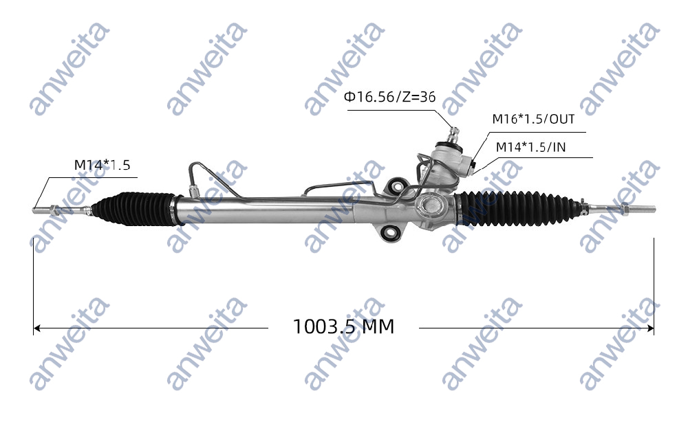 Hydraulic Power Steering Rack and Pinion RHD for MITSUBISHI KUDA MR210503