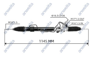 Hydraulic Steering Gear and Rack LHD for MITSUBISHI L200 KB4T 4WD PAJERO V76 MR333500
