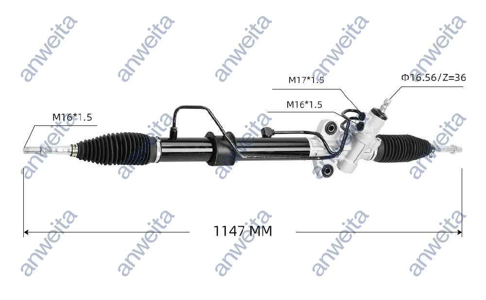 Hydraulic Power Steering Rack and Pinion RHD for MITSUBISHI L200 KB5T 4WD L200 TRITON 4×4 PAJERO SPORT,PLUS MR333501