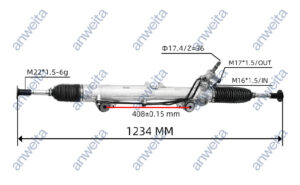 Hydraulic Power Steering Rack and Pinion for LHD LAND CRUISER 5700 2007- 44200-60170