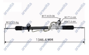 Hydraulic Power Steering Rack and Pinion for LHD TACOMA 2WD 2005- 44250-04020