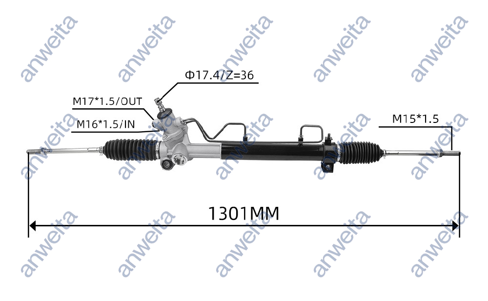 Hydraulic Power Steering Rack and Pinion for LHD CAMARY 1992-2002 44250-33023