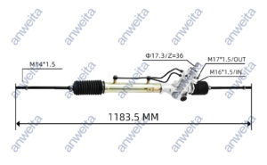 Power Steering Gear Box Assembly LHD for RAV4 1996-2000 44250-42100/44250-42020