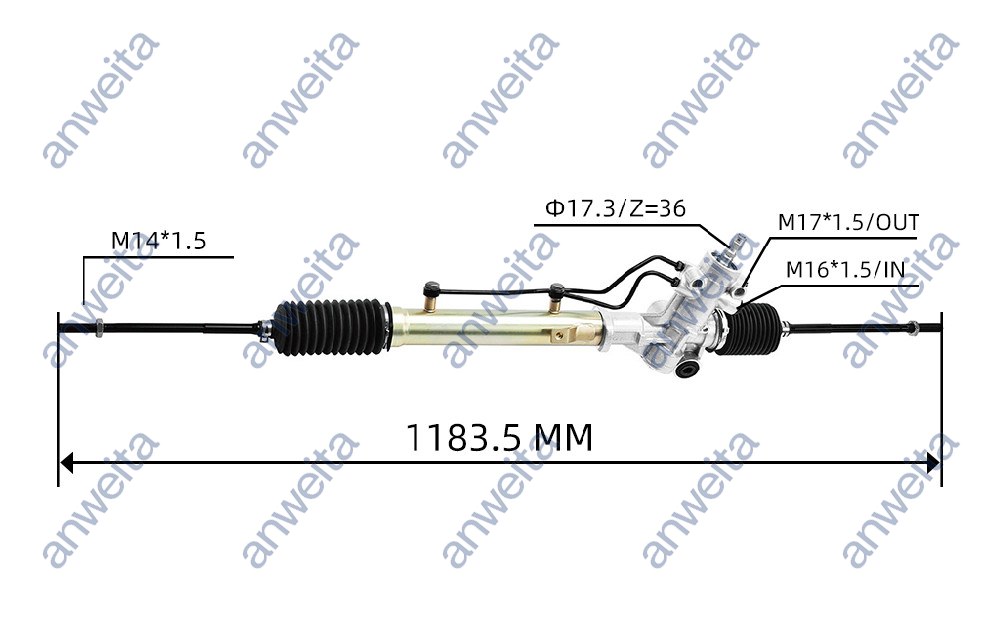 Power Steering Gear Box Assembly LHD for RAV4 1996-2000 44250-42100/44250-42020