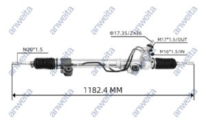 Power Steering Gear Box Assembly LHD for LAND CRUISER 4700 2003-2007 44250-60100