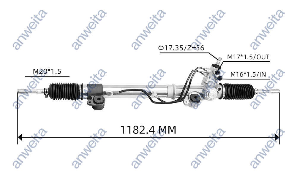 Power Steering Gear Box Assembly LHD for LAND CRUISER 4700 2003-2007 44250-60100