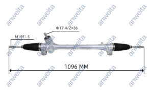 Mechanical Steering Gear Assembly LHD for COR0LLA 2007-2013 45500-02130/45500-02300
