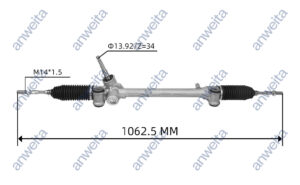 Mechanical Steering Gear Assembly LHD for YARIS/VIOS 2005- 45510-0D170/45510-52140