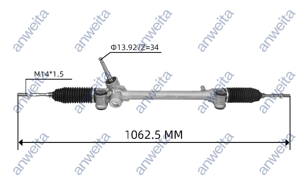 Mechanical Steering Gear Assembly LHD for YARIS/VIOS 2005- 45510-0D170/45510-52140