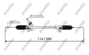 Mechanical Steering Gear Assembly LHD for YARIS/VIOS 2013- 45510-0D490/45510-0D340