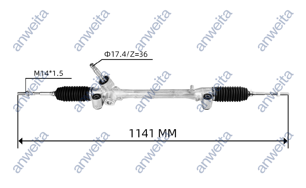 Mechanical Steering Gear Assembly LHD for YARIS/VIOS 2013- 45510-0D490/45510-0D340