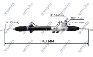 Hydraulic Power Steering Rack and Pinion for LHD NAVARA D40 2004- FRONTIER 49001-JR810