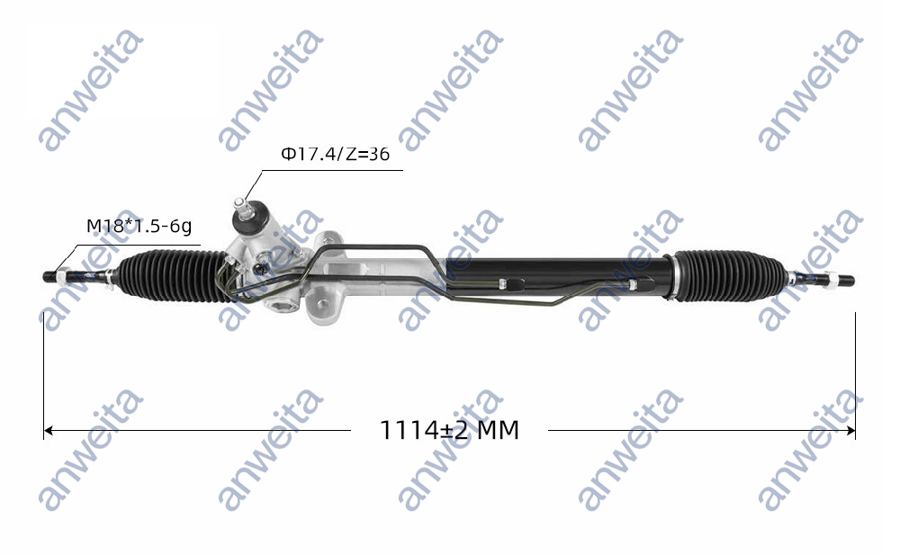 Hydraulic Power Steering Rack and Pinion for LHD SANTA FE 2.4-2009-2012 KIA SORENTO 2011-2013 57700-2B210/57700-0W100