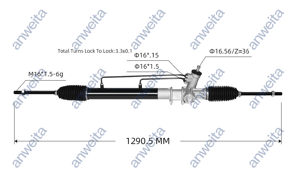 Power Steering Gear Box Assembly LHD for KIA BONGO 3 2006-2016 57700-4E040/57700-4E000